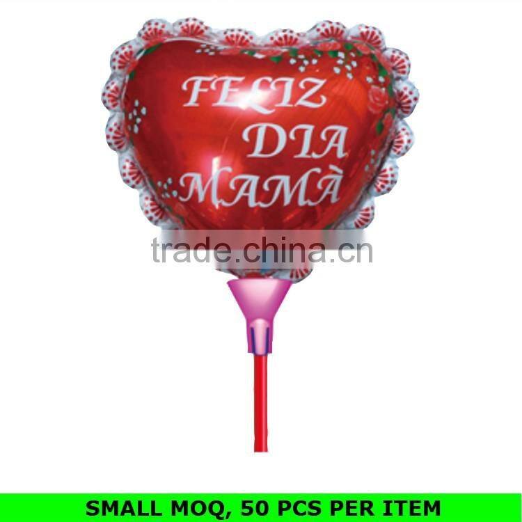 Wholesale Mini Round Shape Chirismas Santa Claus Mylar Inflatable Clap Stick Balloon