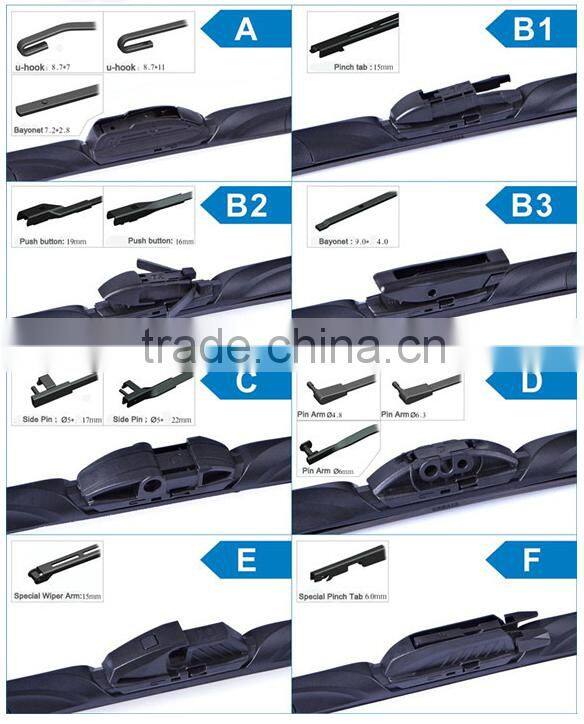 WB1008 Multifunctional Soft Frameless Windshield Wiper Blade