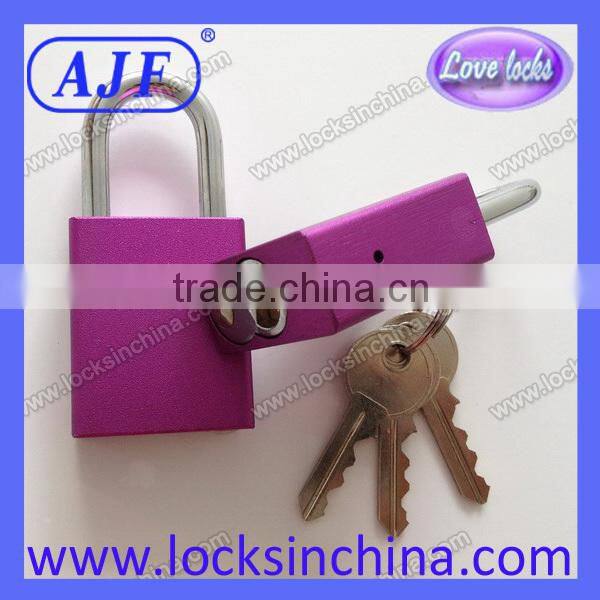 AJF high quality The noble and elegant student's purple fuchsia padlock