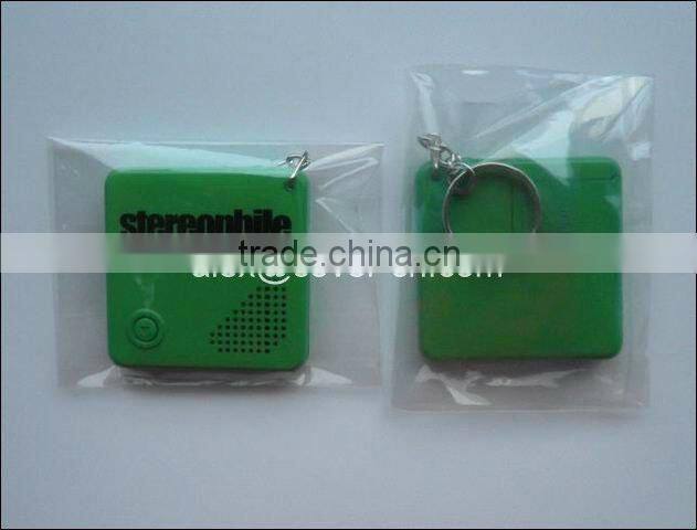 Custom Novelty voice recordable KeyChains for promotion gifts with4-color Logo Imprinting