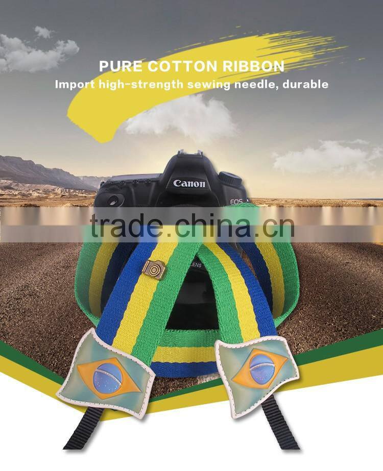 World Cup Brazil Team Camera Straps flag or football For Nikon for Sony for Canon for Olympus for Pentax for Leica