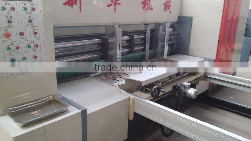 Best quality high speed corrugated carton printer slotter die cutter with stacker machine