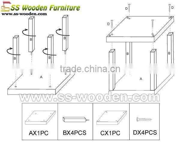 Modern Fashion MDF Coffee Table CT-454545