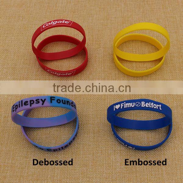 Wholesale bulk cheap custom wristbands silicone