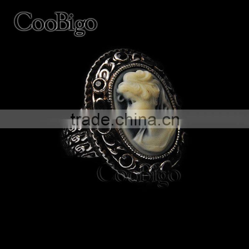 Fashion Jewelry Zinc Alloy Vintage Style Ring Women Party Show Gift Dresses Apparel Promotion Accessories