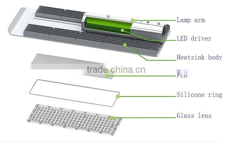 Meanwell 150w led street light retrofit with high lumen IP67 IK08