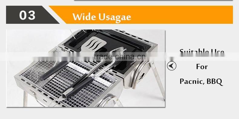 wooden handle stainless steel bbq fork