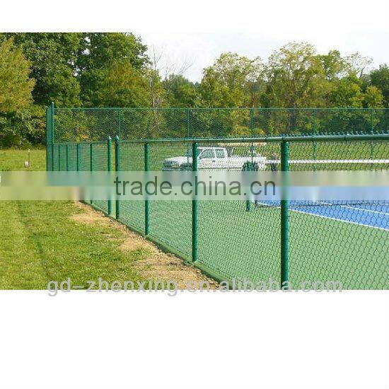Standard Plastic Coated Chain Link Wire Mesh Fence (factory in Guangzhou)
