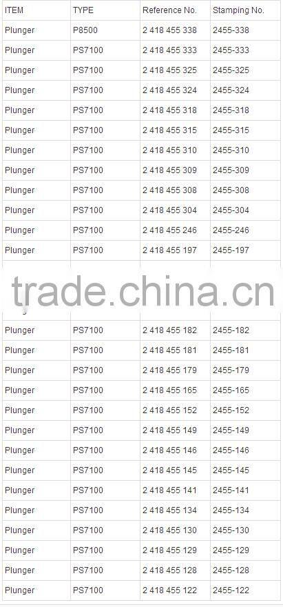 2418455016/2455-016 diesel injection pump element