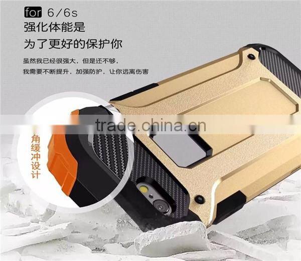 High end anti-shock tpu+pc hybrid combo case /cover with stand for samsung galaxy s7 plus