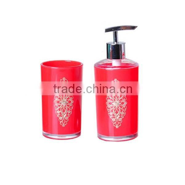 Plastic toothbrush holder with lid for bathroom accessories