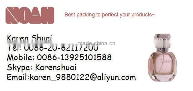 beautiful colored essential oil glass bottle