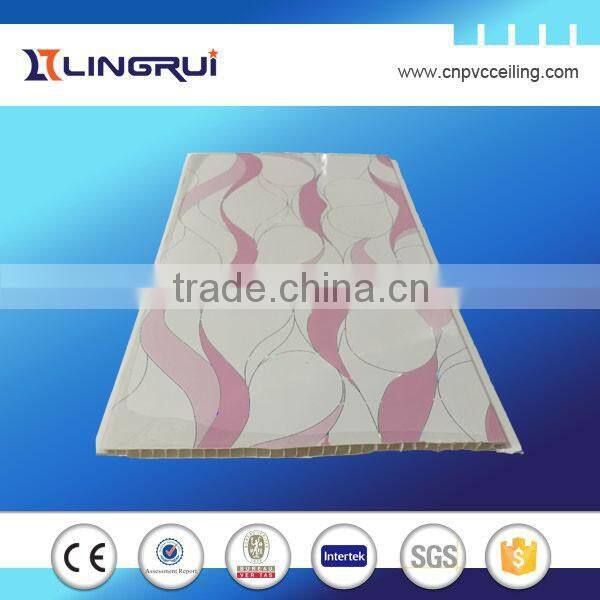 China factory waterproof building material pvc wall panels 250mm pvc ceilings for Algeria