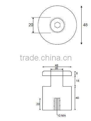 glass shelf support pins