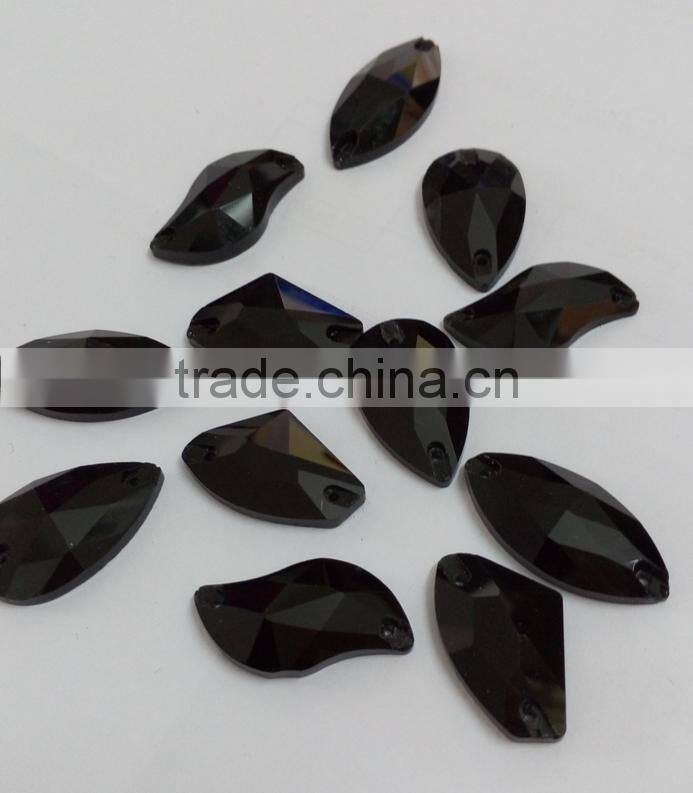 high quality sew-on glass crystal