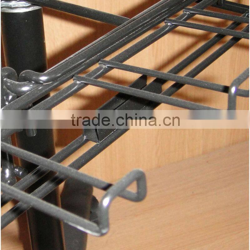 four sides spinning floor hook display from direct factory