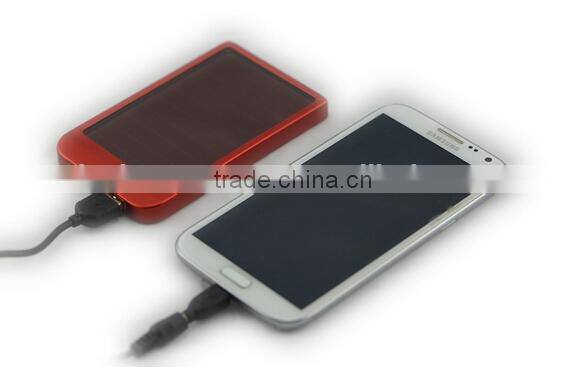 Mini solar panel portable charge 2600 mAH for mobile phone