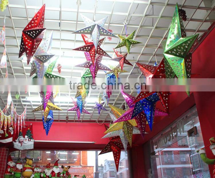 Star shape paper angle ornament for Christmas decoration