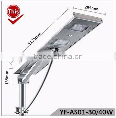 YANGFA Smart sensors waterproof 30w streetlight solar AS01 30W