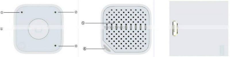 Anti-lost Super mini cube box bluetooth speaker with camera remote