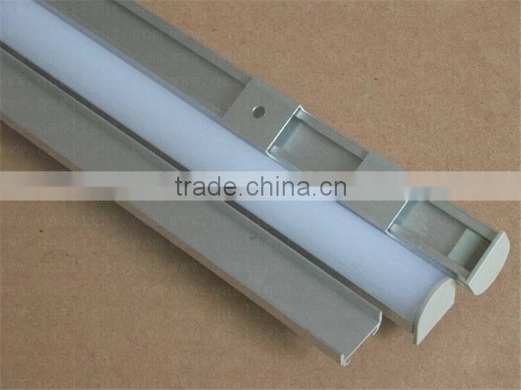 QS-A57 19x19mm LED Aluminium Profile With Flange Used For Pendant light