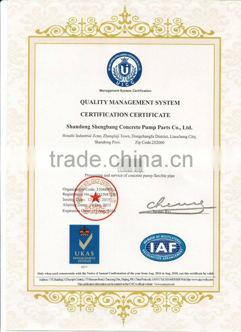 SCHWING concrete pump spare parts 90 degree ELBOW