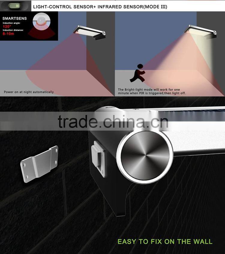 Advanced Waterproof IP44 Garden outdoor Wall Light And Motion Sensor Solar Yard Lights