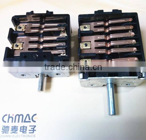 5 position 6 position rotary switch electrical rotary switches heat resistance for oven and gas cooker