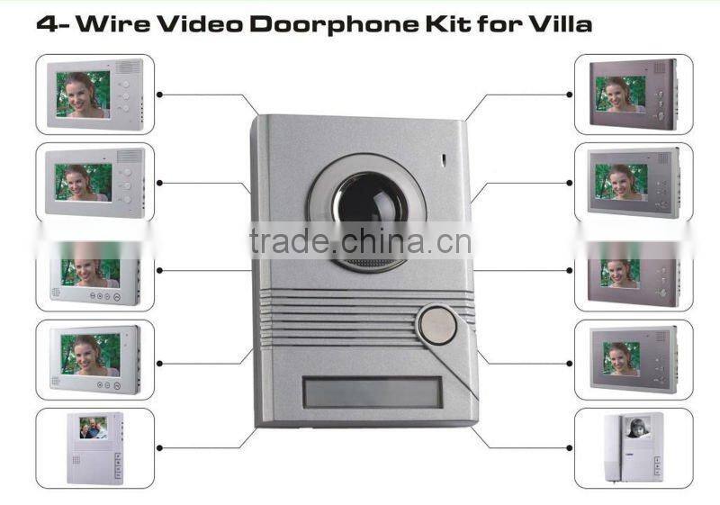 7" TFT Screen RFID Video Door Phone Camera Monitor Intercom Home Security (VP-703A)