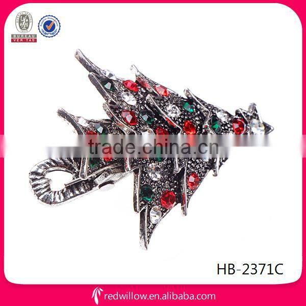 China wholesale antique silver metal diamante hair snap clips for ladies