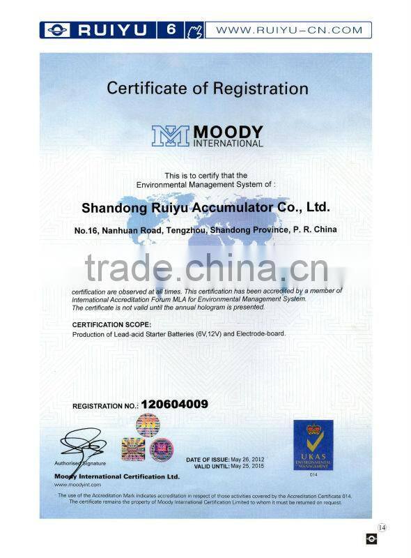 Japanese standard smf lead acid battery for start--NX100-6--12 V 50Ah