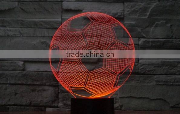 59-Football Model Night Light 3d Lamp Colorful 3d Illusion Art Lamp 3d Acrylic Sculpture Lamp