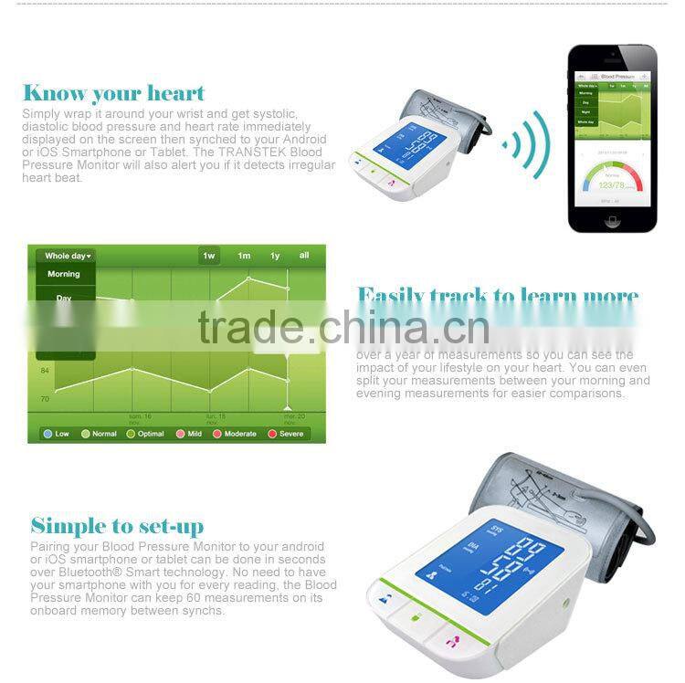 Two user FDA approved bluetooth blood pressure monitor;Arm type BP machine