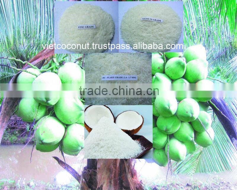 low fat and high fat Desiccated Coconut good price