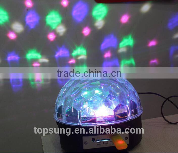 magic rgb discoteca support mp3 sd/tf card