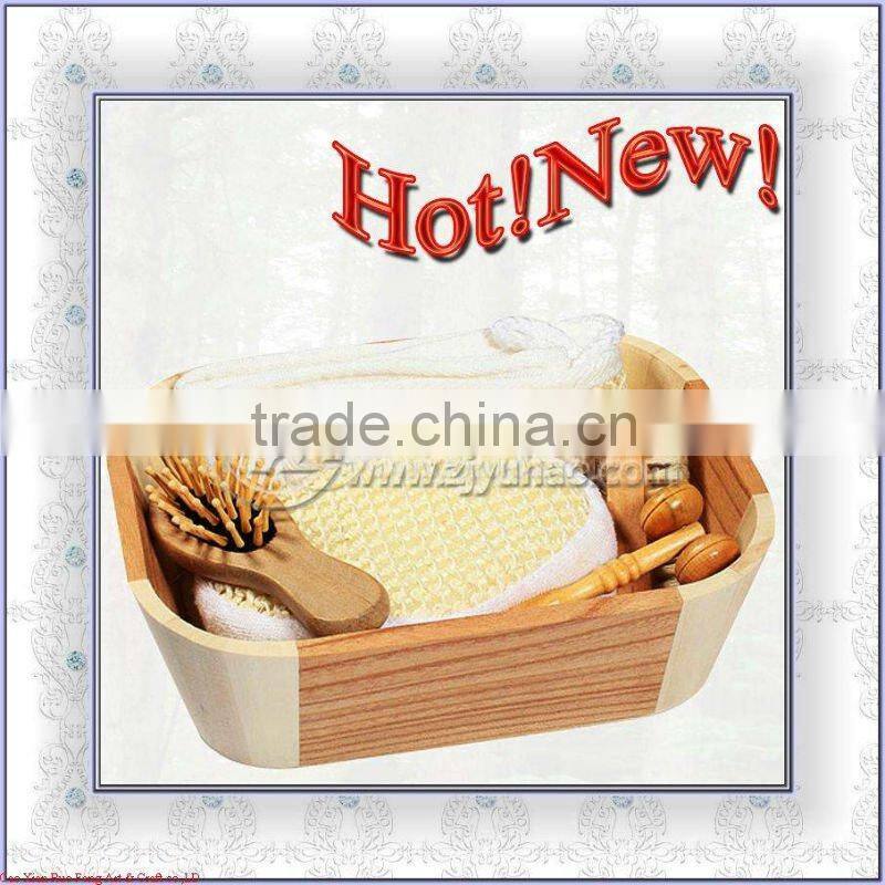 2013 natural wooden bucket bathroom accessorie