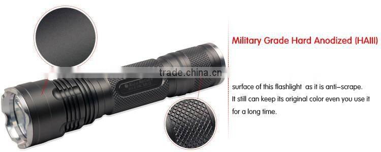 Nico Nature Aluminum Alloy tactical flashlight military torch light for camping