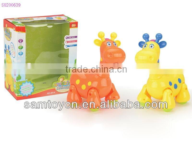 Walking cartoon elephant music dancing light toy for kids