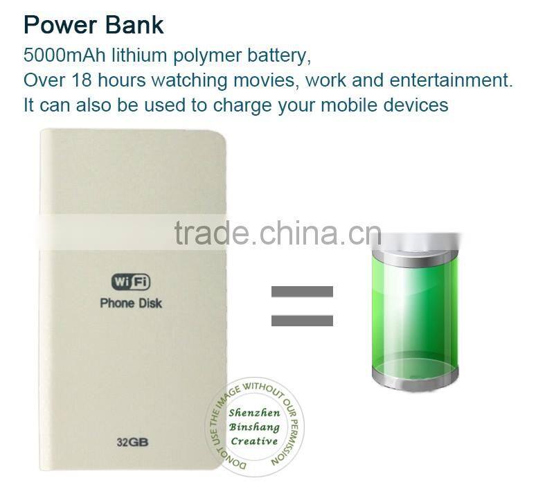 Wireless digital storage external hard disk with wifi for mac usb flash drive