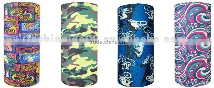 Fashion microfiber fabric tube multifunctional headwear bandanas