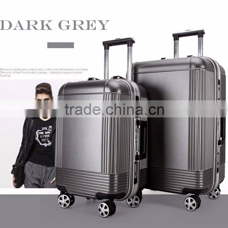 Matting PC Trolley Luggage Aluminum Frame Luggage