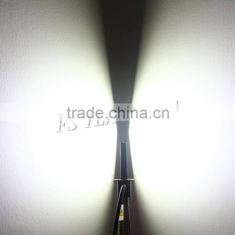 12v fanless h1 led head lights conversion high power 3000lm 40w car h1 led headlight bulbs