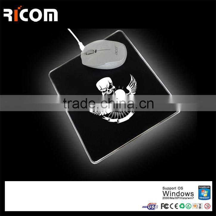 high quality LED glowing mouse pad,LED lighting mouse pad,illuminated mouse pad--MP225--Shenzhen Ricom