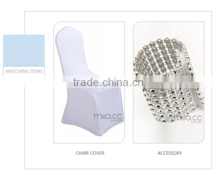 Purple organza chair sashes