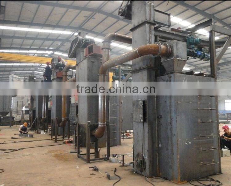 Single hook shot blasting equipment