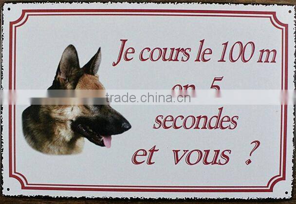 2015 Vintage hot dog signs metal signs wholesale