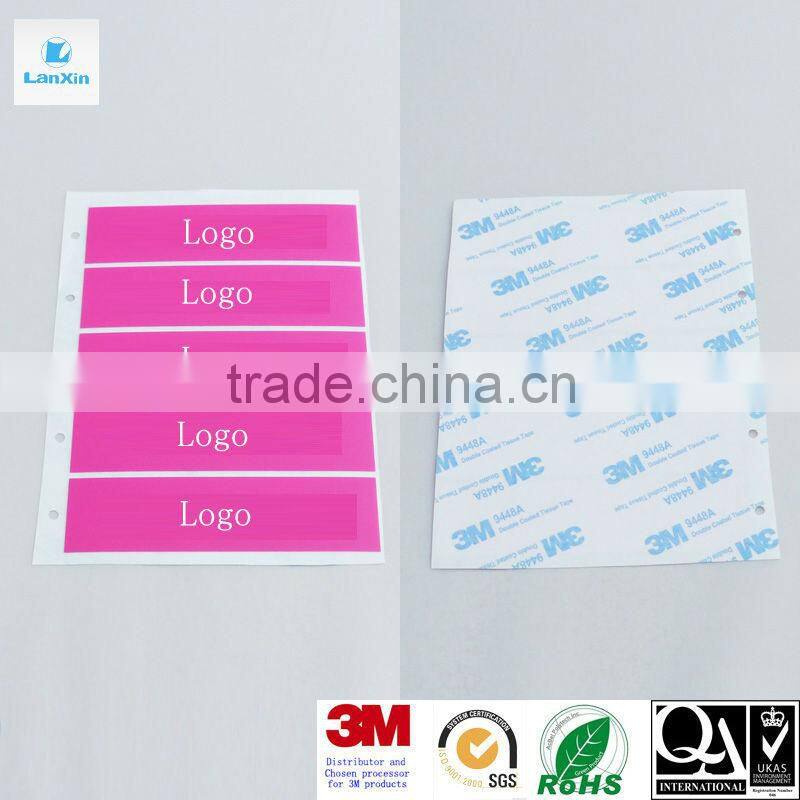 Die cut plastic PP sticker