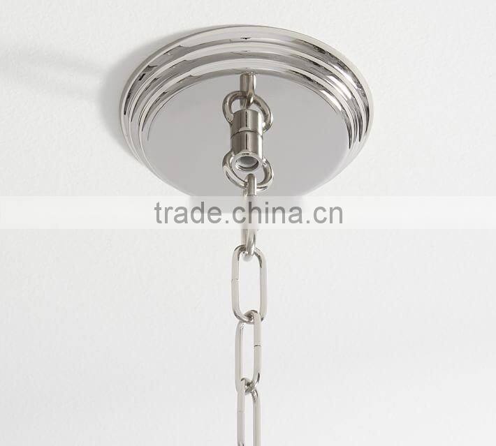 12.10-13 polished-nickel finish a brilliance and clarity that can't be replicated CRYSTAL CHANDELIER