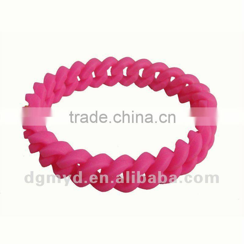 Most Special and Lovely 18 links twist silicone bracelet