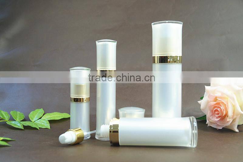 Pear white acrylic cosmetic cleasing water bottles